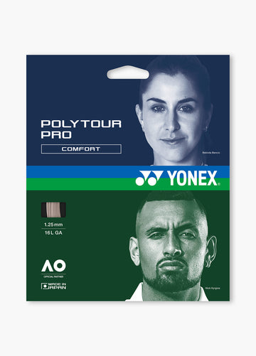 YONEX TENNIS STRING PTGP125 METALIC GRAPHITE ZZZZ
